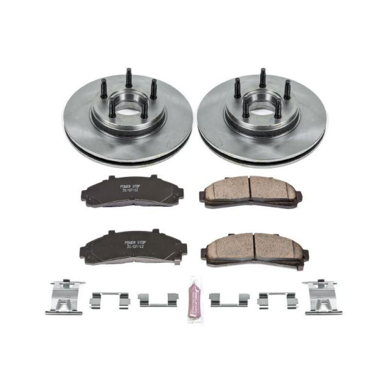 PowerStop koe7070 | Power Stop 95-97 Ford Ranger Front Autospecialty Brake Kit; 1995-1997