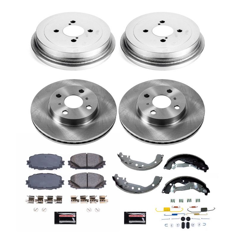 PowerStop koe15497dk | Power Stop 15-18 Toyota Yaris Front & Rear Autospecialty Brake Kit; 2015-2018