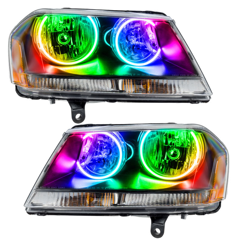 Oracle Lighting 8101-334 | Oracle 08-14 Dodge Avenger RT SMD HL - Black - ColorSHIFT w/o Controller; 2008-2014