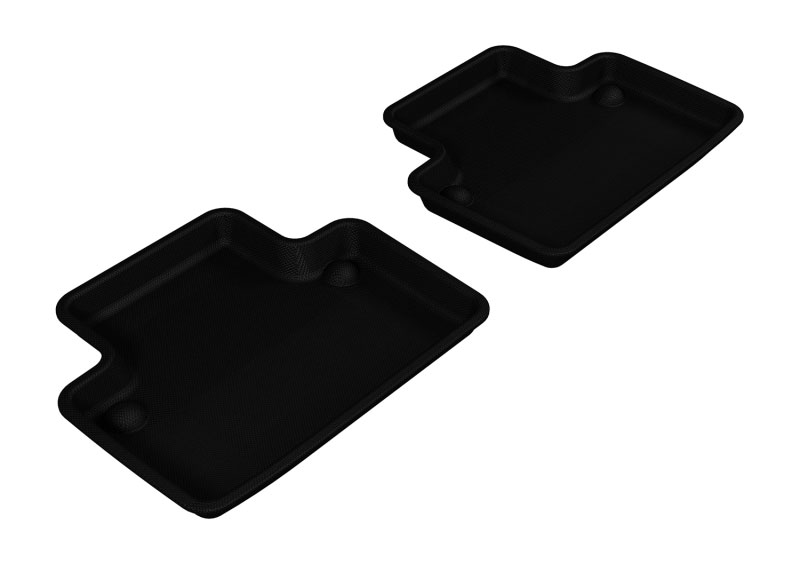 3D Maxpider l1vv00421509 | 3D MAXpider 2003-2014 Volvo XC90 Kagu 2nd Row Floormats - Black; 2003-2014