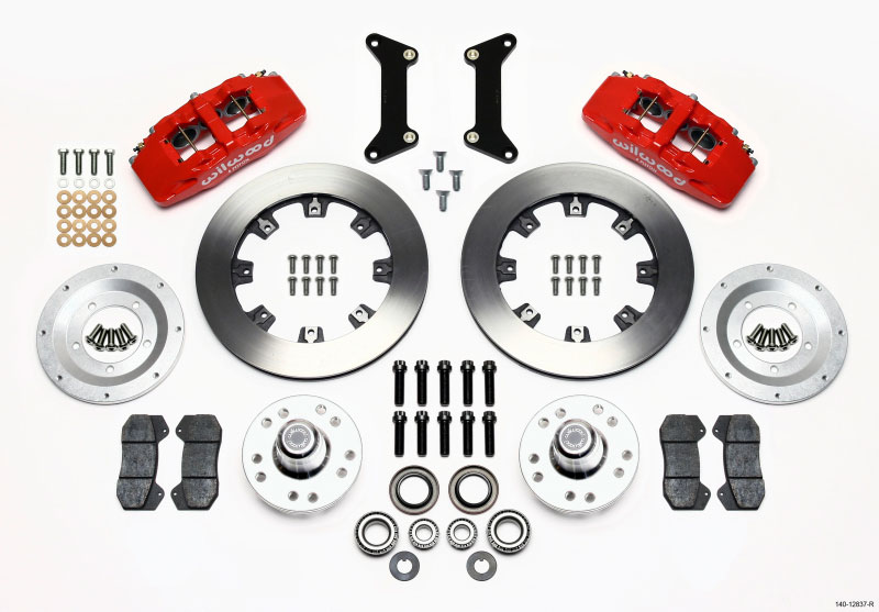 Wilwood 140-12837-r | Dynapro 6 Front Hub Kit 12.19in Red 79-87 GM G Body; 1979-1987