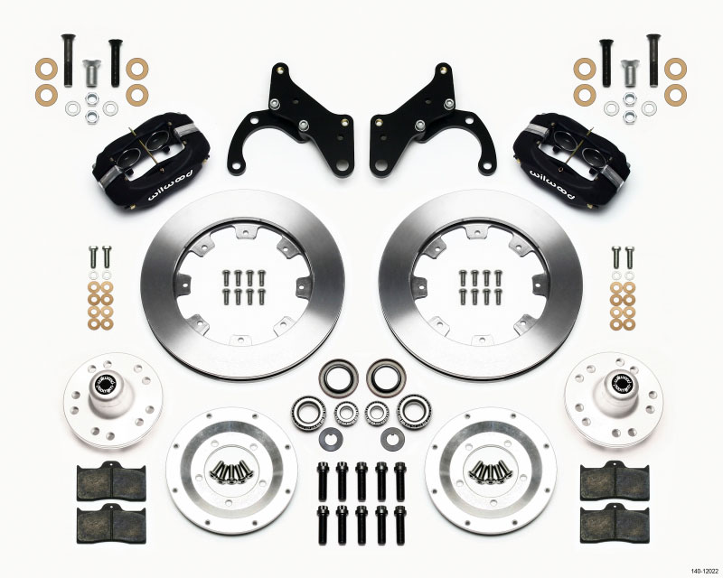 Wilwood 140-12022 | Forged Dynalite Front Kit 12.19in 65-68 Chevy Impala -Drum Spindle; 1965-1968