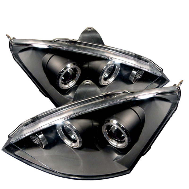 SPYDER 5010186 | Spyder Ford Focus Halo Projector Headlights - Black - (PRO-YD-FF00-HL-BK); 2000-2004