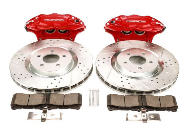 PowerStop bbk-must-001r | Power Stop 05-14 Ford Mustang Front Big Brake Conversion Kit; 2005-2014