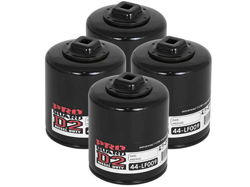 aFe 44-LF009-MB | Pro GUARD D2 Oil Filter 03-06 GM Trucks V8 4.8L/5.3L/6.0L (4 Pack); 2003-2006