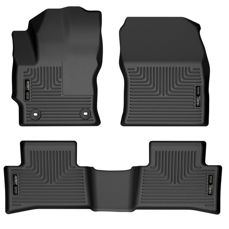 Husky Liners 95291 | 2022 Toyota Corolla Cross FWD Weatherbeater Black Front & 2nd Seat Floor Liners; 2022-2022