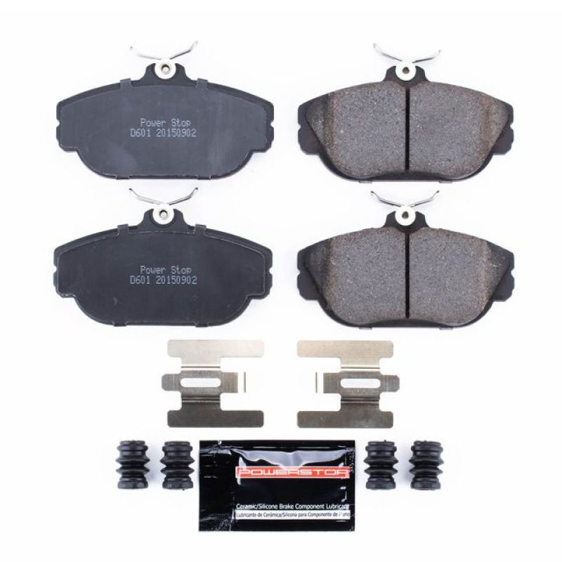 PowerStop z23-601 | Power Stop 93-02 Ford Taurus Front Z23 Evolution Sport Brake Pads w/Hardware; 1993-2002