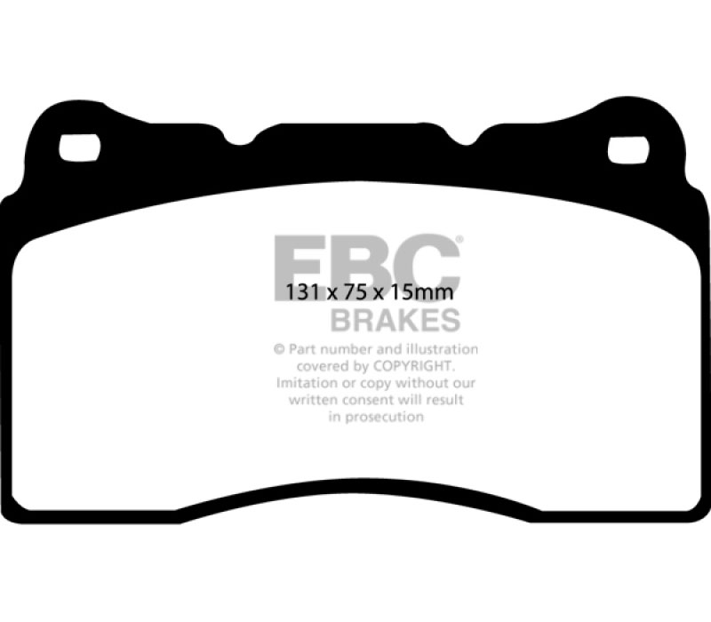 EBC ud1050 | 04-05 Cadillac CTS-V 5.7 Ultimax2 Front Brake Pads; 2004-2005