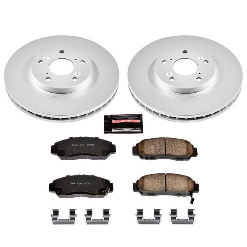 PowerStop crk2292 | Power Stop 01-03 Acura CL Front Z17 Evolution Geomet Coated Brake Kit; 2001-2003