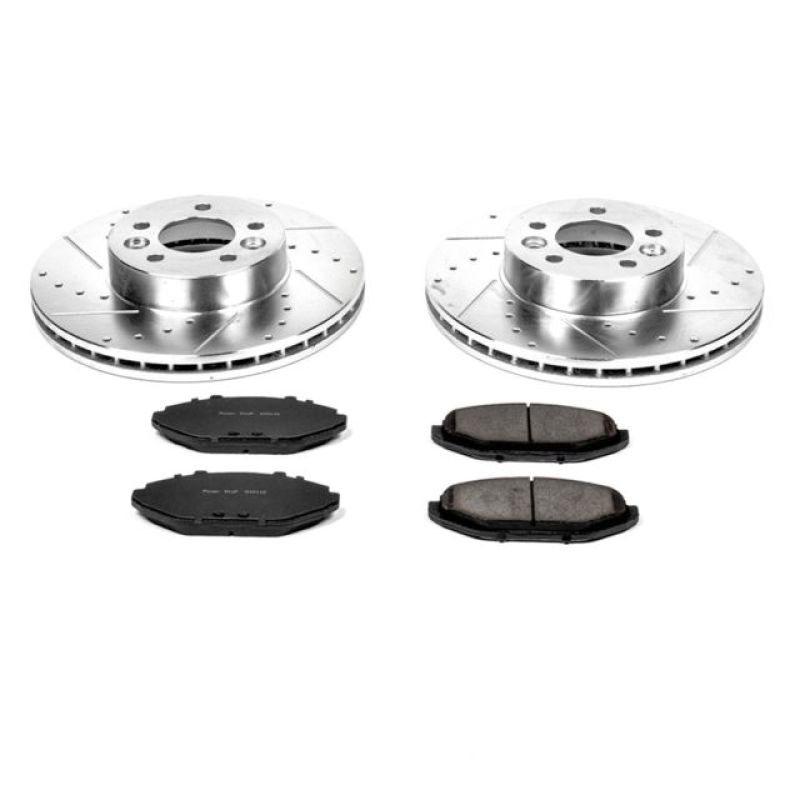 PowerStop k1335 | Power Stop 98-02 Ford Crown Victoria Front Z23 Evolution Sport Brake Kit; 1998-2002