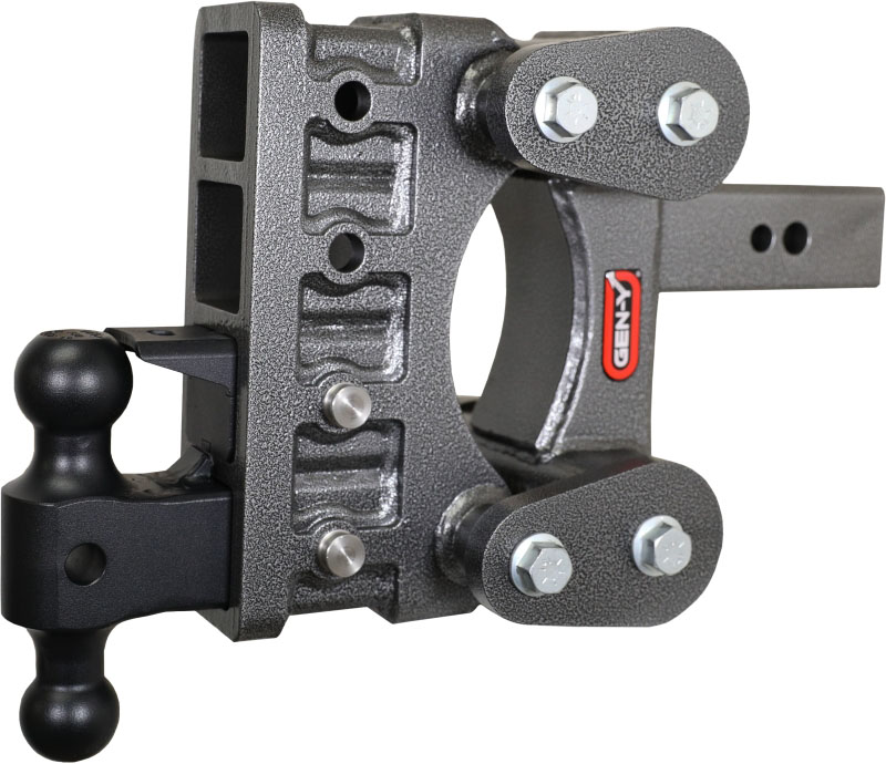 Gen-Y Hitch gh-2124 | Gen-Y The Boss Torsion-Flex 2.5in Shank 6in Drop 3500lb Hitch w/GH-0161 Dual-Ball/Pintle Lock