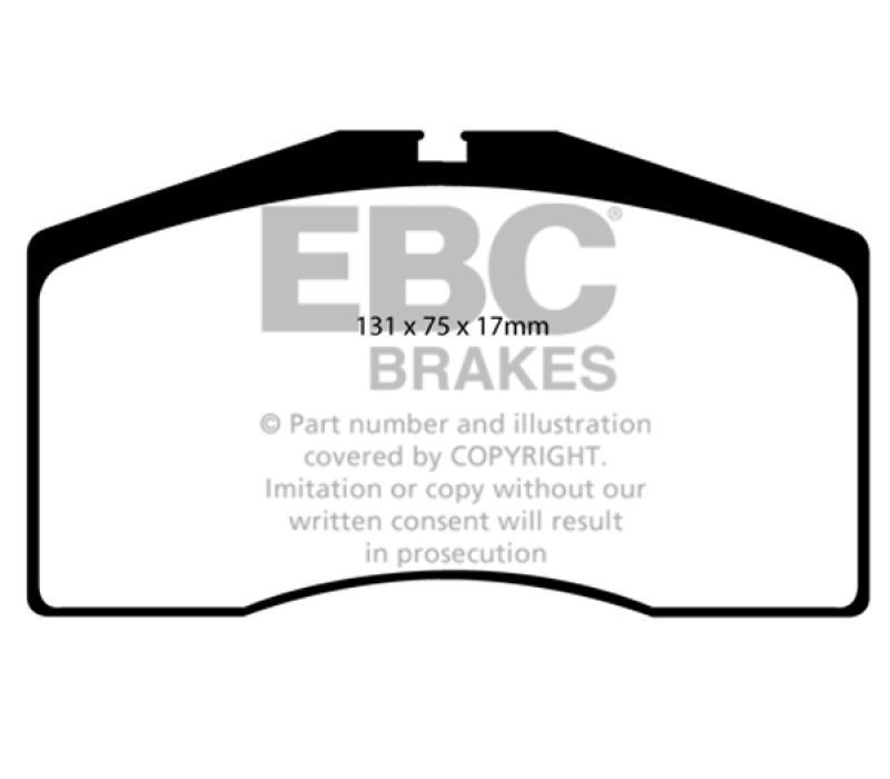 EBC dp2997 | 92-95 Porsche 928 5.4 Greenstuff Front Brake Pads; 1992-1995