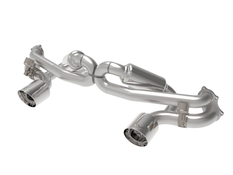 aFe 49-36443-p | MACHForce XP 2.25in-2.5in 304SS Exhaust Cat-Back 20-22 Porsche Cayman GT4 (718) - Polished Tips; 2020-2022