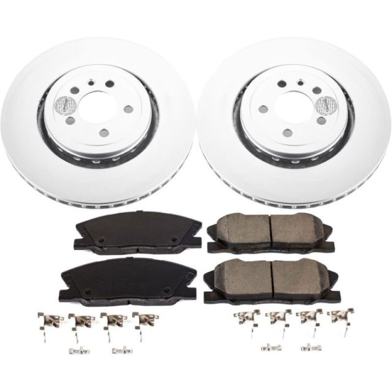 PowerStop crk7050 | Power Stop 14-19 Dodge Charger Front Z17 Evolution Geomet Coated Brake Kit; 2014-2021