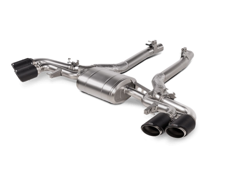 Akrapovic s-bm/t/16h | 2020+ BMW X5M (F95)/X6M (F96) Slip-On Line (Titanium) w/Carbon Fiber Titanium Tips; 2020-2022