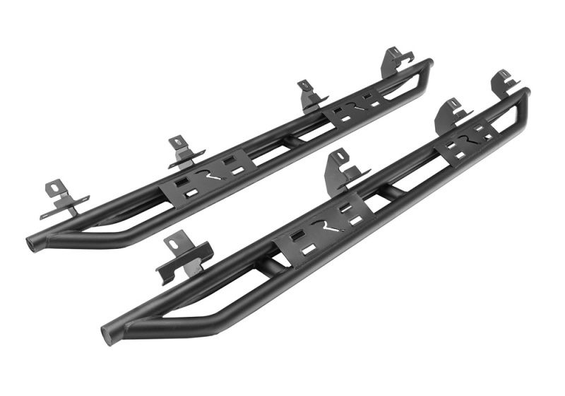 Rampage 88736 | 20-22 Jeep Gladiator SRS Sidebar Rock Crawler Steps - Black; 2020-2024