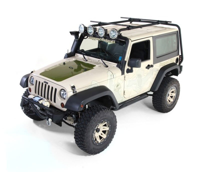 Rugged Ridge 11703.01 | Roof Rack 07-18 Jeep 2-Door Jeep Wrangler; 2007-2018