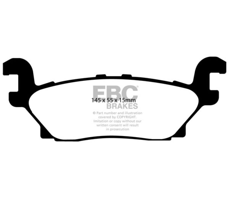 EBC dp61760 | 05-07 Hummer H3 3.5 Greenstuff Rear Brake Pads; 2005-2007