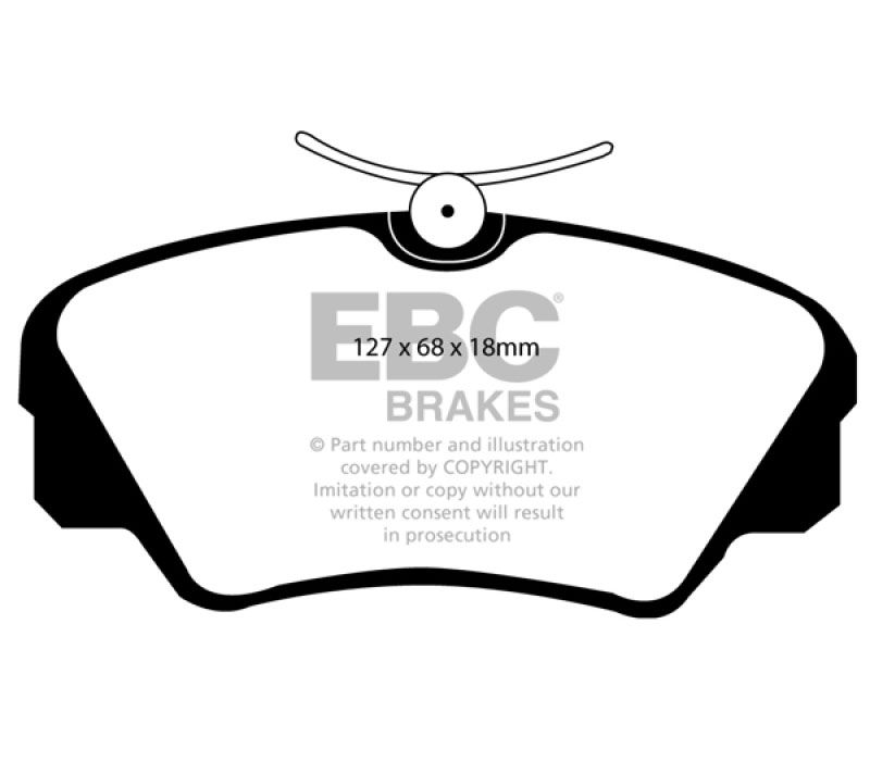 EBC dp3937c | 97-01 Cadillac Catera 3.0 Redstuff Front Brake Pads; 1997-2001