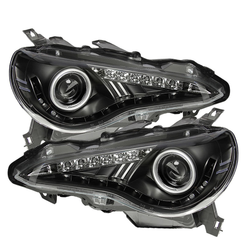 SPYDER 5075475 | Spyder Subaru BRZ Projector Headlights- DRL LED - Black - (PRO-YD-SUBRZ12-BK); 2012-2018