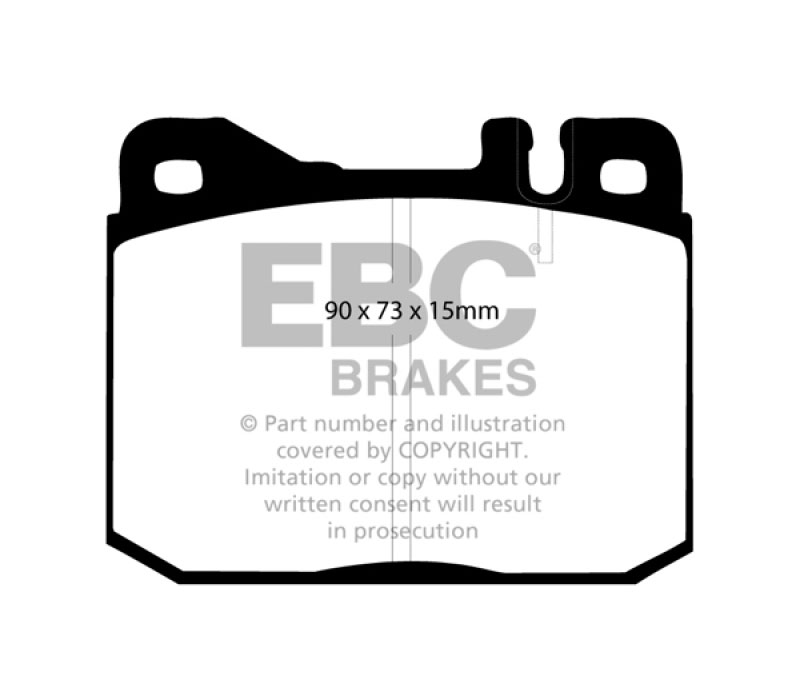 EBC dp3261c | 76-79 Mercedes-Benz 230 Redstuff Front Brake Pads; 1976-1979