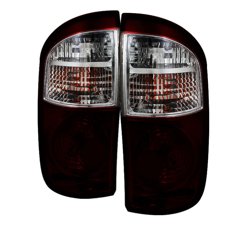 SPYDER 9033384 | Xtune Toyota Tundra Double Cab 04-06 OEM Style Tail Lights Red Smoked ALT-JH-TTU04-OE-RSM; 2004-2006