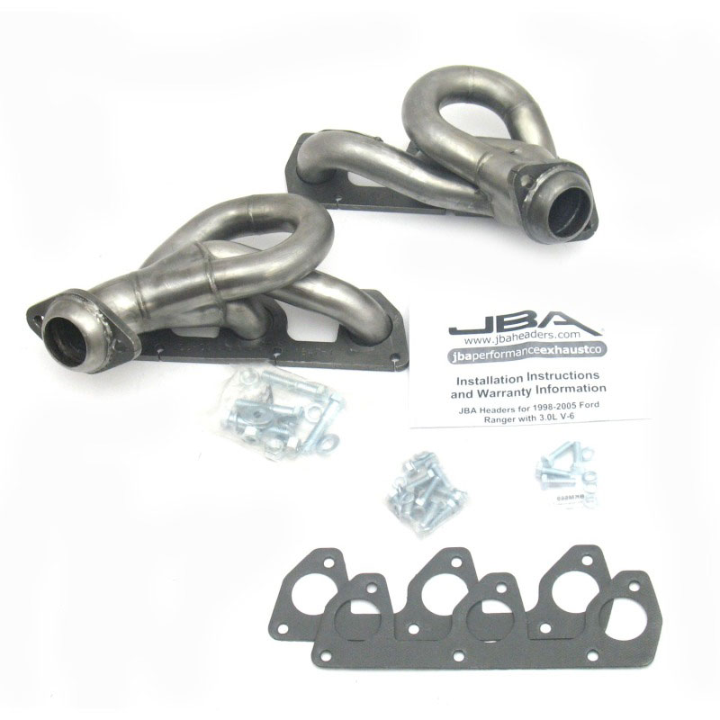 JBA 1647s-1 | 02-08 Ford Ranger 3.0L V6 w/o EGR 1-1/2in Primary Raw 409SS Cat4Ward Header; 2002-2008