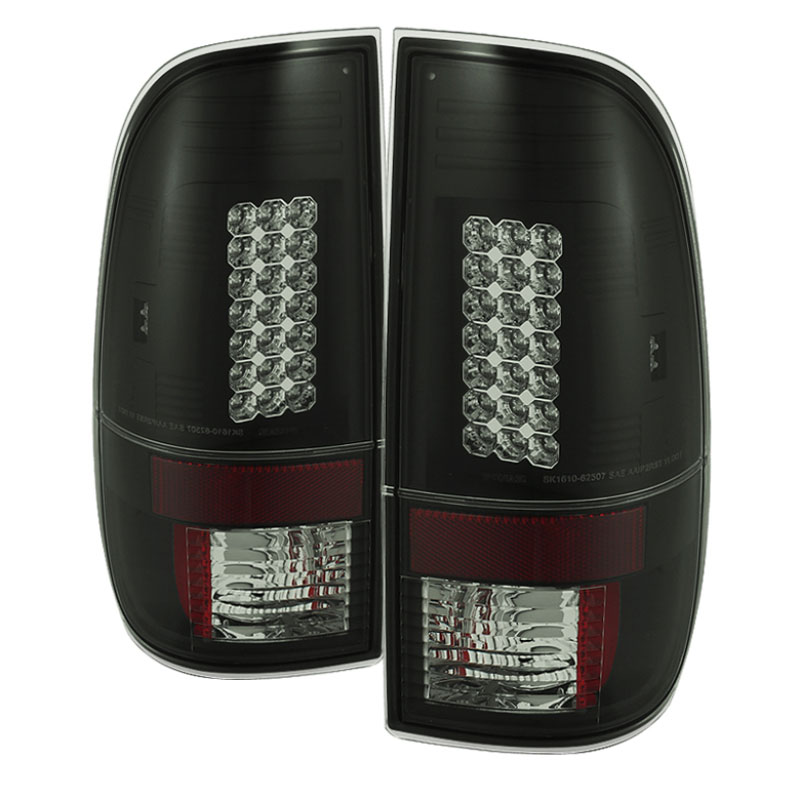 SPYDER 5078179 | Spyder Ford F150 Styleside / F250/350/450/550 Super Duty LED Tail Lights - Black Smoke - (ALT-YD-FF15097-LED-BSM); 1997-2007