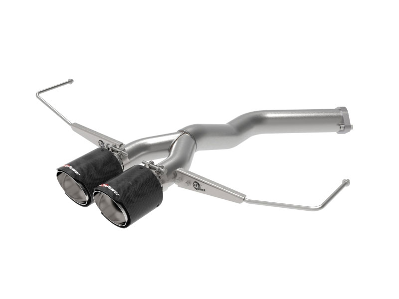 aFe 49-37012-c | Takeda 3in-2.5in 304 SS Axle-Back Exhaust w/ Carbon Tip 19-20 Hyundai Veloster I4-1.6L(t); 2019-2022