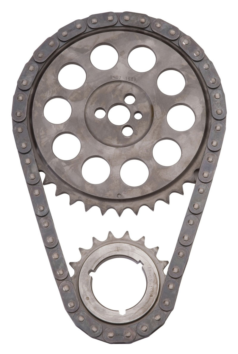 Edelbrock 7816 | Timing Chain Performer Link 396-502 Chevrolet 96-Later Blocks w/ Cam Thrust Plate