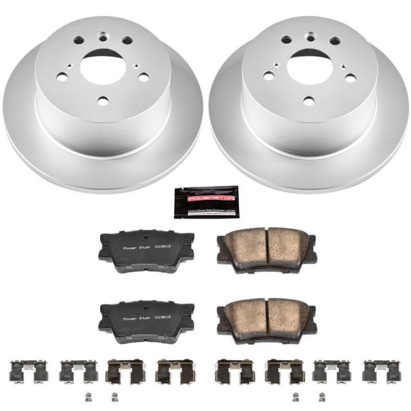 PowerStop crk6520 | Power Stop 13-18 Lexus ES300h Rear Z17 Evolution Geomet Coated Brake Kit; 2013-2018