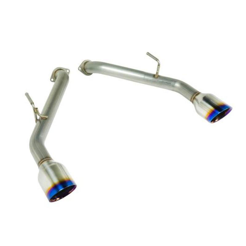 Remark ro-ttq5-d | 2014+ Infiniti Q50 Axle Back Exhaust w/Burnt Stainless Double Wall Tip; 2014-2021