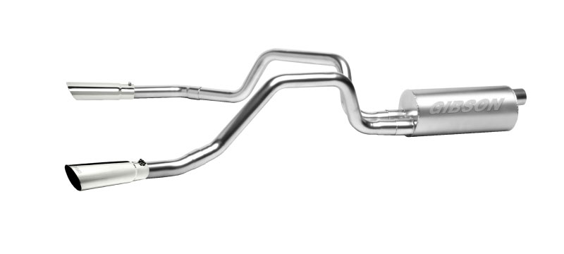 Gibson 65520 | 96-97 Chevrolet C1500 Base 5.7L 2.5in Cat-Back Dual Split Exhaust - Stainless; 1996-1997