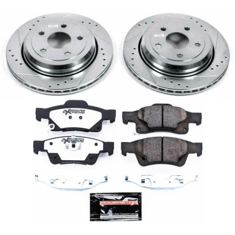 PowerStop k5953-36 | Power Stop 11-19 Dodge Durango Rear Z36 Truck & Tow Brake Kit; 2011-2019