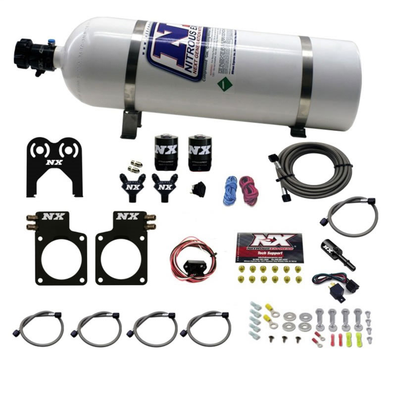 Nitrous Express 20717-15 | Nissan GT-R Nitrous Plate Kit (35-300HP) w/15lb Bottle; 2009-2020