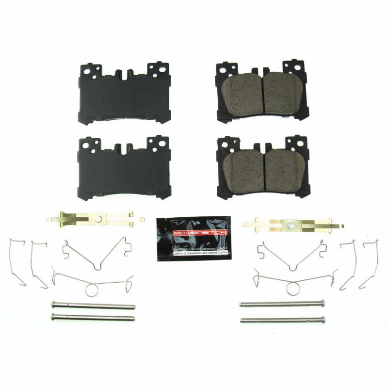 PowerStop z232063 | Power Stop 2018 Lexus LC500 Rear Z23 Evolution Sport Brake Pads w/Hardware; 2018-2018