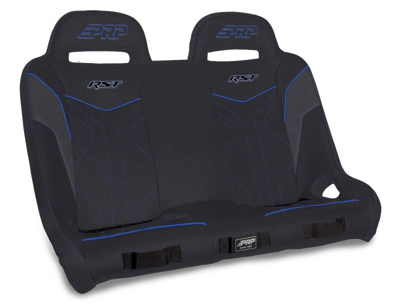 PRP Seats a4901-v | PRP Polaris RZR XP4 1000/XP4 Turbo/XP4 Turbo S RST Rear Suspension Bench- Black/Blue; 2014-2022