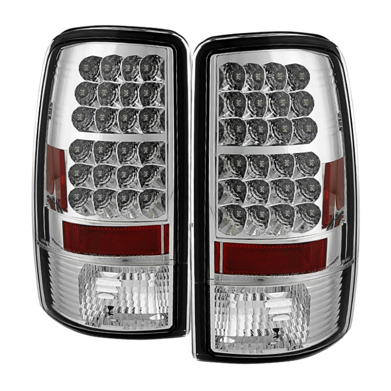 SPYDER 5001535 | Spyder CHEVROLET SUBURBAN / TAHOE & GMC YUKON / DENALI Led Tail Lights - Chrome - (ALT-YD-CD00-LED-C); 2000-2006