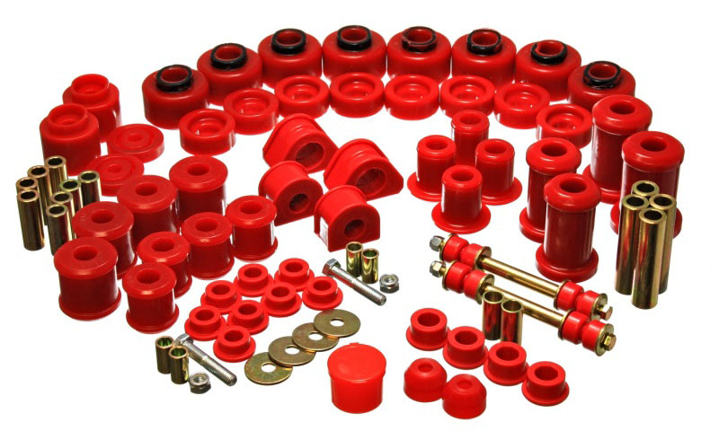 Energy Suspension 4.18115r | 97-01 Ford Expedition/Navigator 4WD Red Hyper-Flex Master Bushing Set; 1997-2001