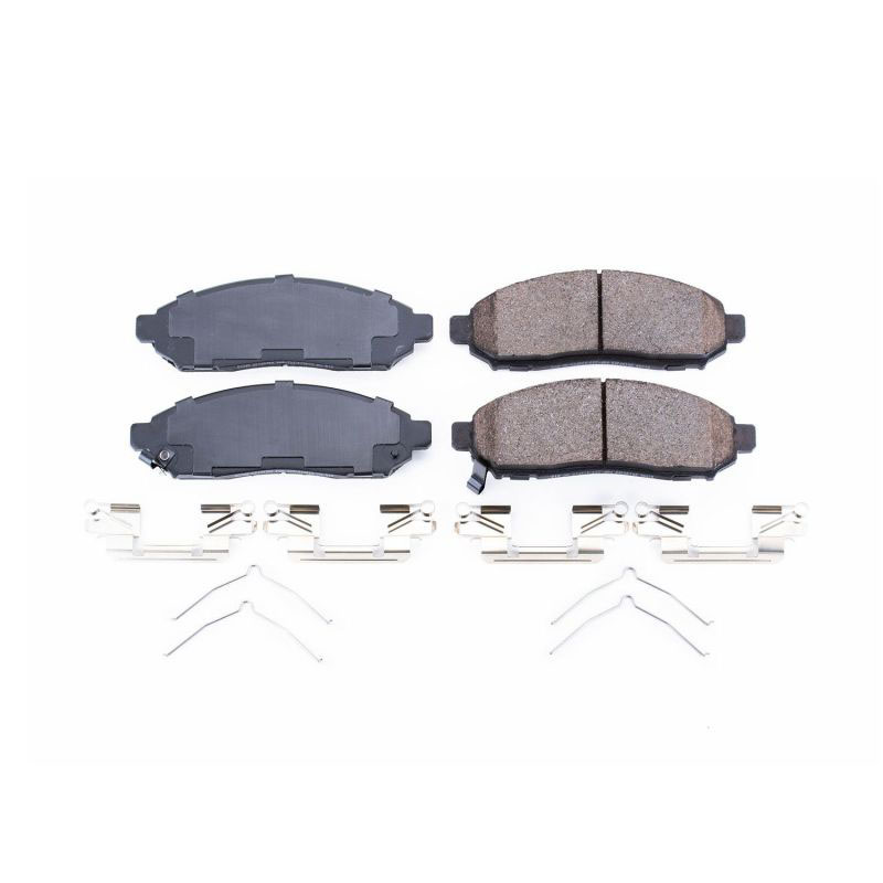 PowerStop 171548 | Power Stop 2015 Chevrolet City Express Front Z17 Evolution Ceramic Brake Pads w/Hardware; 2015-2015