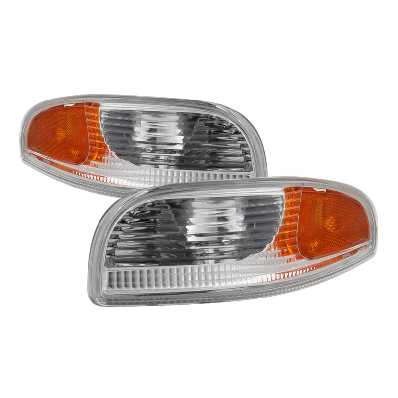 SPYDER 9036606 | xTune Chevy Corvette 97-04 Bumper Signal Lights - Chrome CBL-JH-CCORV97-AM-C; 1997-2004