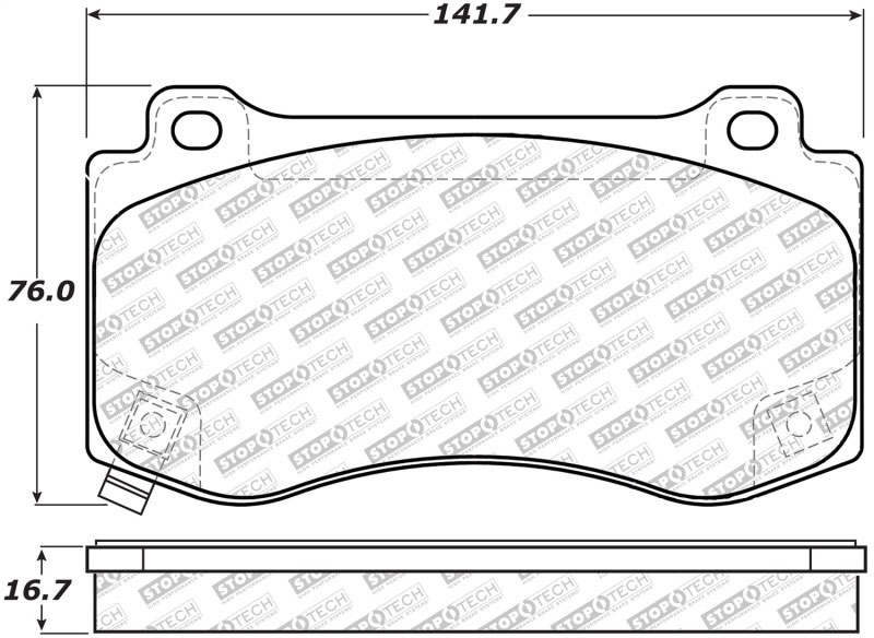 Stoptech 305.11490 | StopTech Street Select Brake Pads Dodge Magnum, Front; 2006-2008