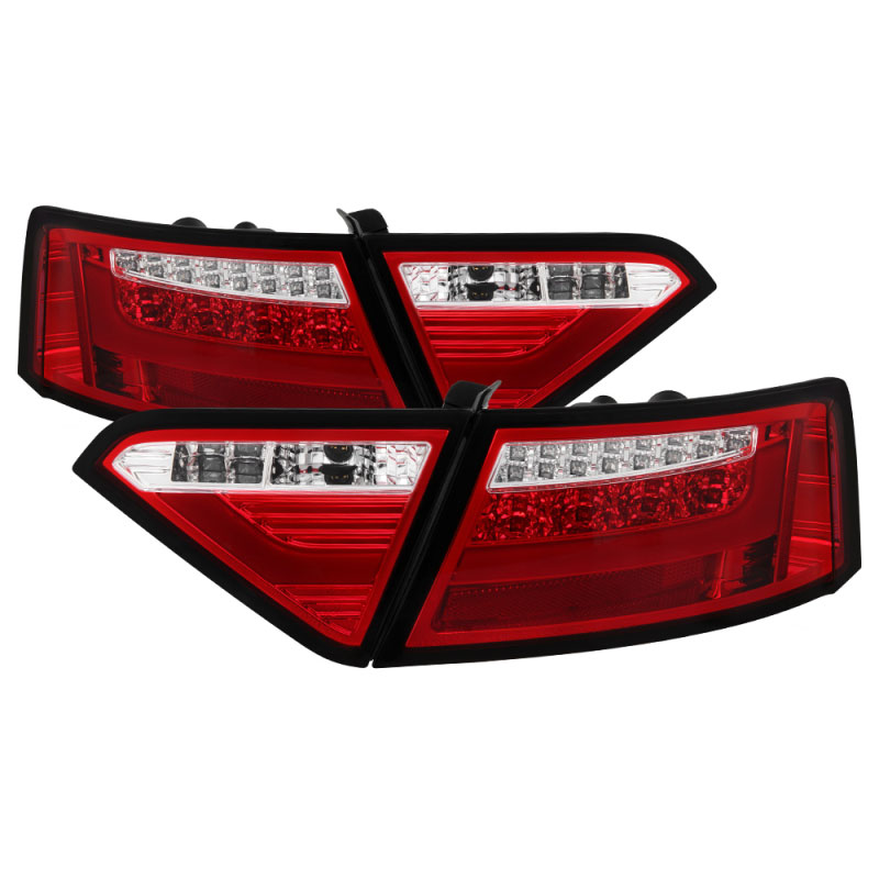 SPYDER 5083258 | Spyder Audi A5 LED Tail Lights - LED Model Only - Red Clear - (ALT-YD-AA508V2-LED-RC); 2008-2012