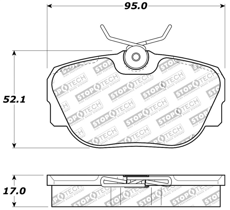 Stoptech 309.04930 | StopTech Sport Brake Pads Saab 9000, Front; 1986-1989