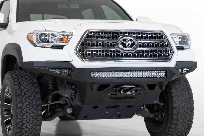 Addictive Desert Designs F681202200103 | Toyota Tacoma Stealth Fighther Front Bumper w/ Winch Mount; 2016-2019