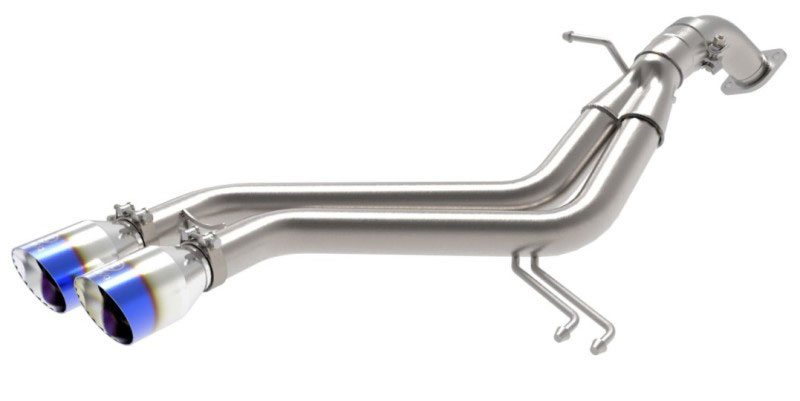 aFe 49-37019-l | Takeda 13-17 Hyundai Veloster L4-1.6L 2-1/2in 304 SS Axle-Back Exhaust w/ Blue Flame Tips; 2013-2017