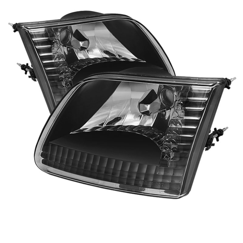 SPYDER 5070340 | xTune Ford F150 / Expedition ( Will Not Fit Anything Before Manu. Date June ) Crystal Headlights - Black; 1997-2002