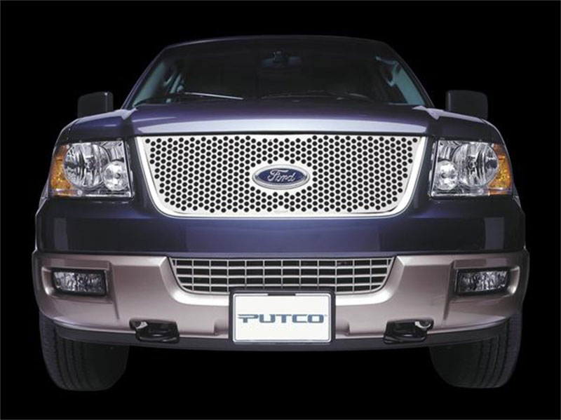 Putco 84342 | 05-09 Ford Mustang GT Main Grille Punch Stainless Steel Grilles; 2005-2009