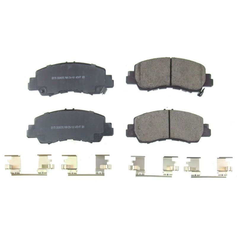 PowerStop 172178 | Power Stop 2019 Mitsubishi Eclipse Cross Front Z17 Evolution Ceramic Brake Pads w/Hardware; 2019-2019