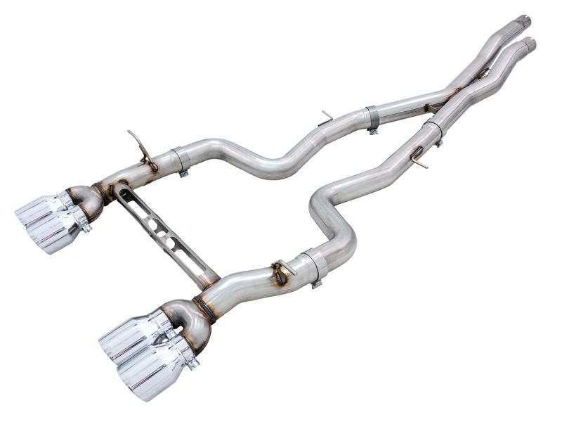 AWE Tuning 302042082 | BMW F8X M3/M4 Track Edition Catback Exhaust - Chrome Silver Tips; 2015-2023